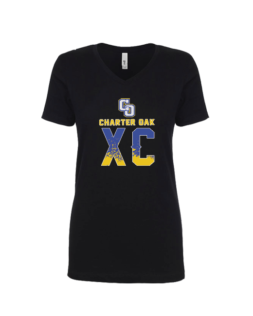 Charter Oak HS XC Splatter - Women’s V-Neck
