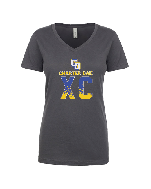 Charter Oak HS XC Splatter - Women’s V-Neck