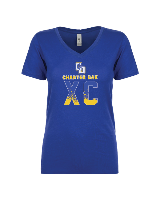 Charter Oak HS XC Splatter - Women’s V-Neck
