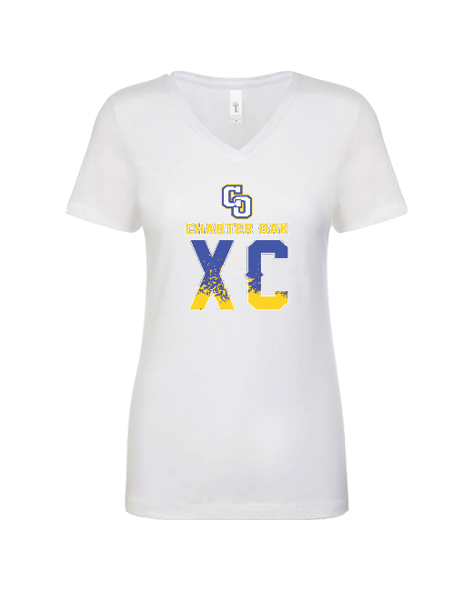 Charter Oak HS XC Splatter - Women’s V-Neck