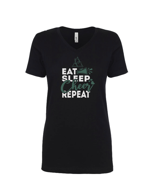 Charter HS Eat Sleep Cheer - Women’s V-Neck