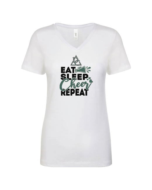 Charter HS Eat Sleep Cheer - Women’s V-Neck