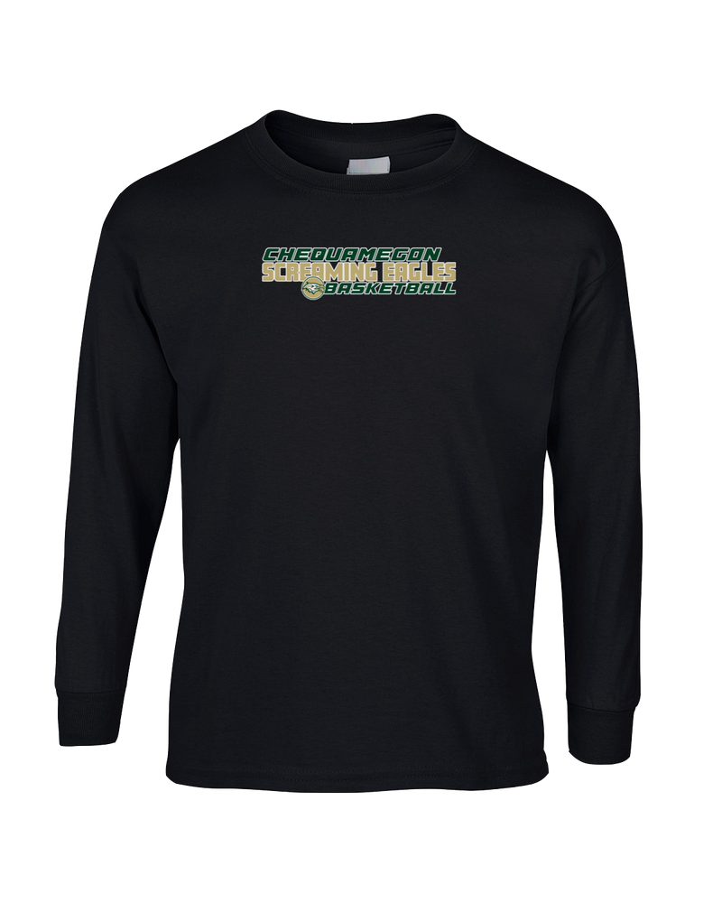 Chequamegon HS Boys Basketball Bold - Cotton Longsleeve
