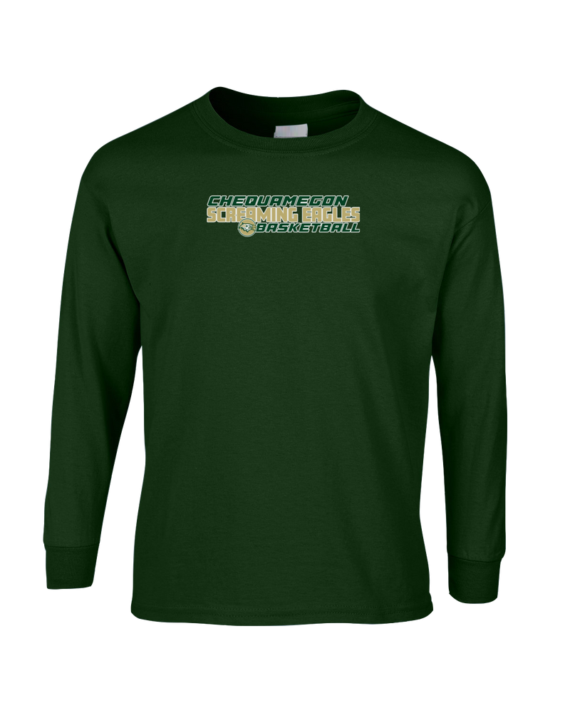 Chequamegon HS Boys Basketball Bold - Cotton Longsleeve