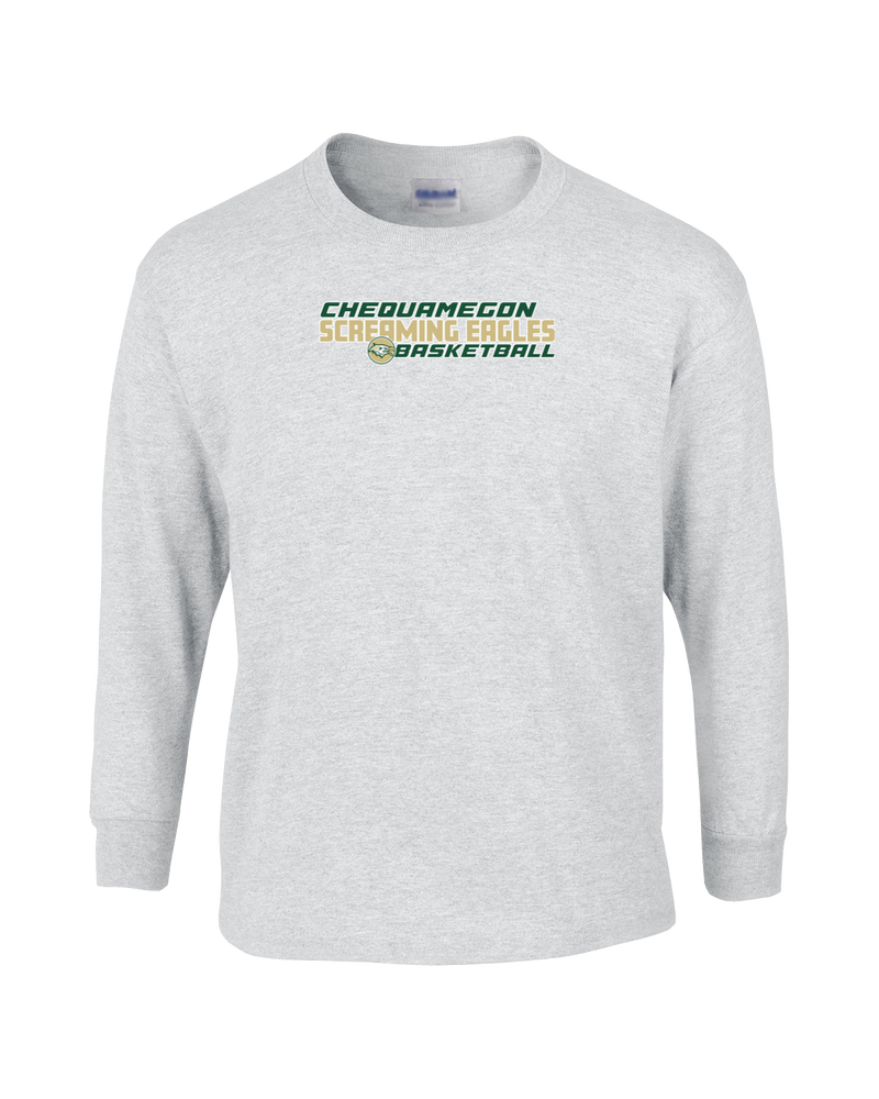 Chequamegon HS Boys Basketball Bold - Cotton Longsleeve