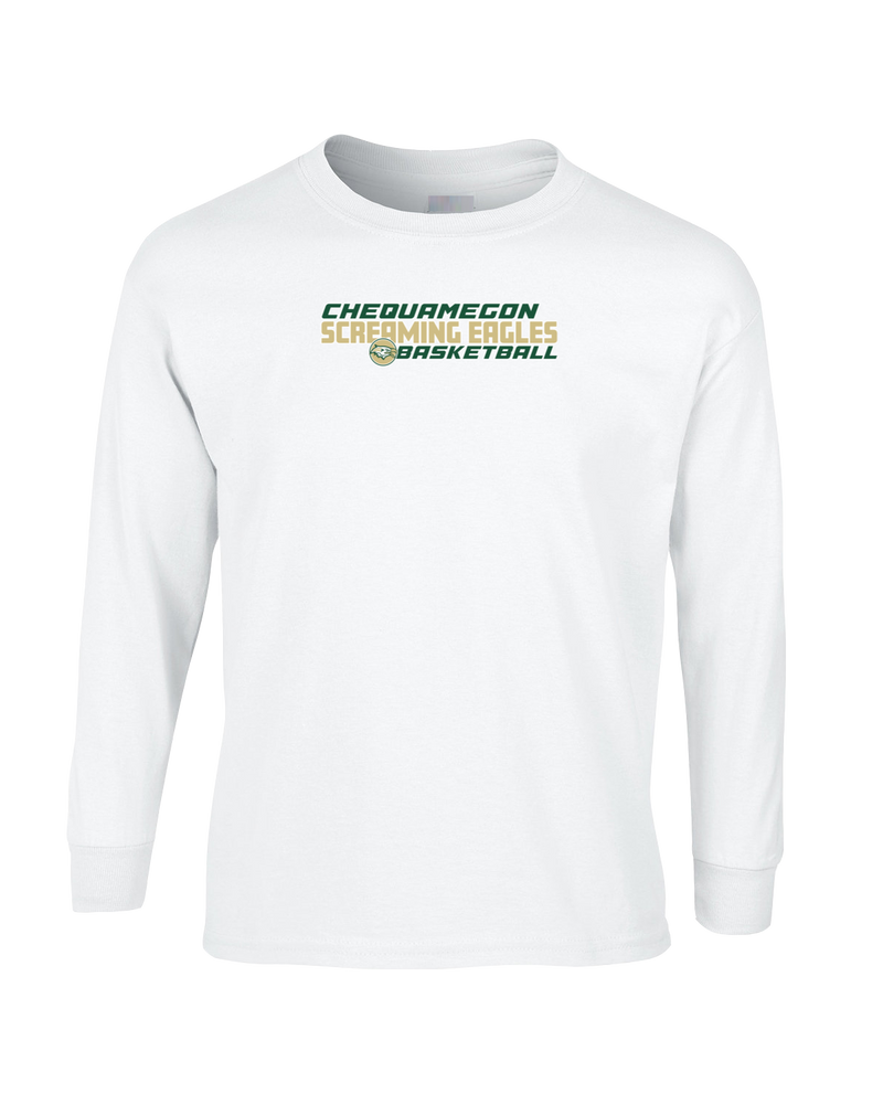 Chequamegon HS Boys Basketball Bold - Cotton Longsleeve
