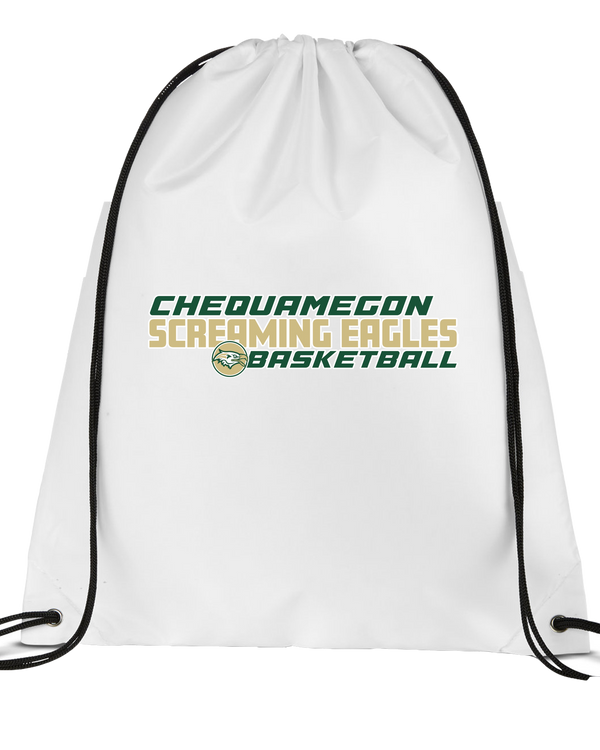 Chequamegon HS Boys Basketball Bold - Drawstring Bag