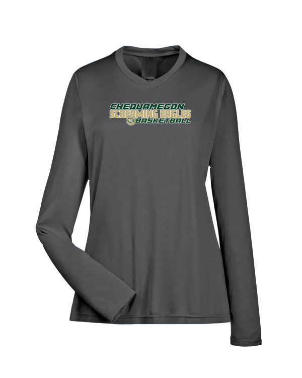 Chequamegon HS Boys Basketball Bold - Women's Performance Longsleeve Shirt