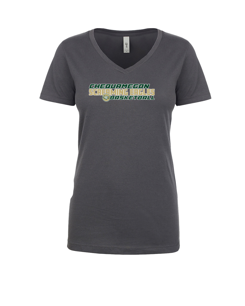 Chequamegon HS Boys Basketball Bold - Women’s V-Neck