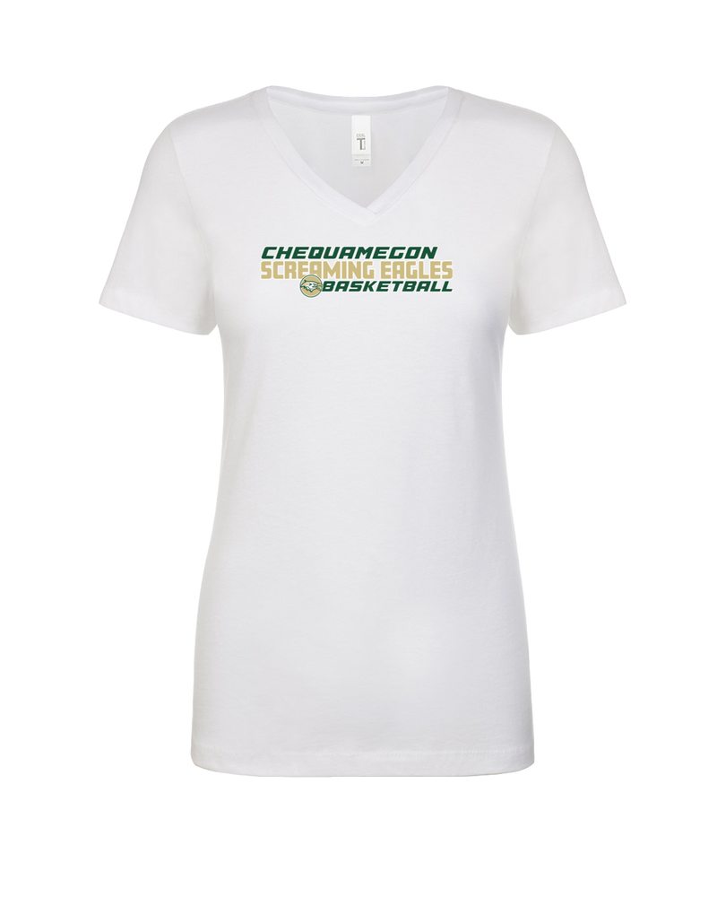 Chequamegon HS Boys Basketball Bold - Women’s V-Neck