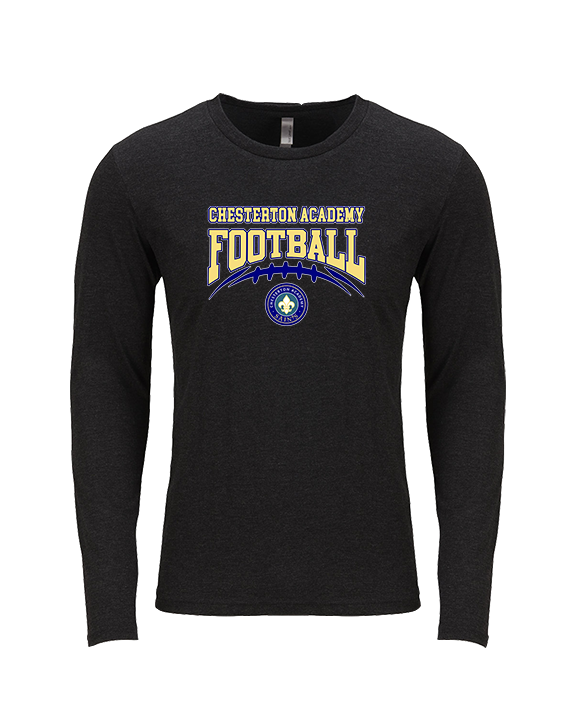 Chesterton Academy Football Football - Tri-Blend Long Sleeve