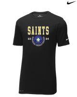 Chesterton Academy Football Swoop - Mens Nike Cotton Poly Tee