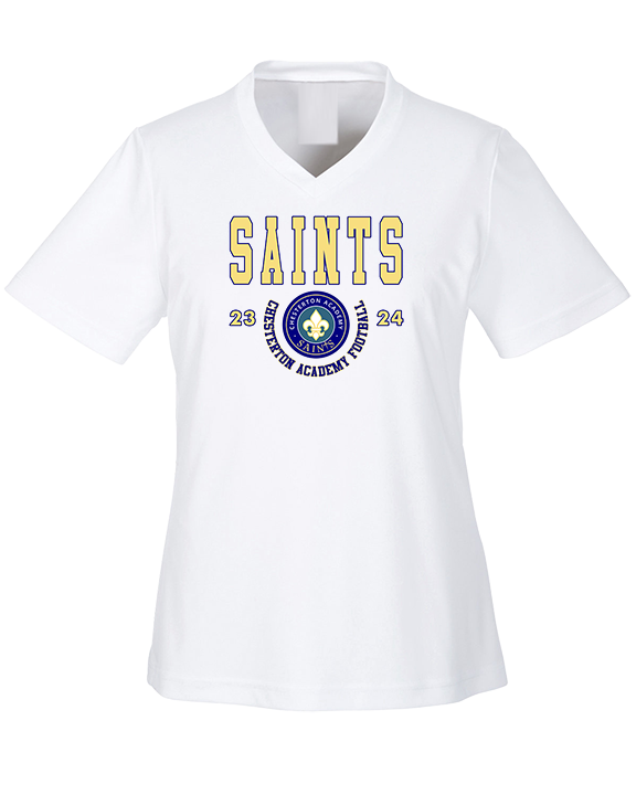 Chesterton Academy Football Swoop - Womens Performance Shirt