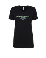 Chino Hills HS Football Design - Womens V-Neck