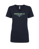 Chino Hills HS Football Design - Womens V-Neck