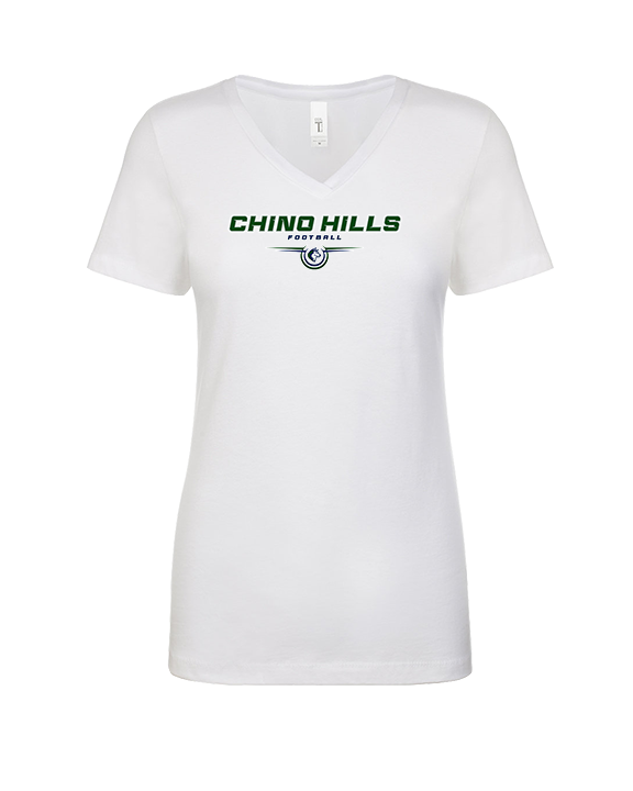 Chino Hills HS Football Design - Womens V-Neck