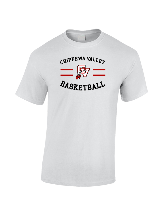 Chippewa Valley HS Boys Basketball Curve - Cotton T-Shirt