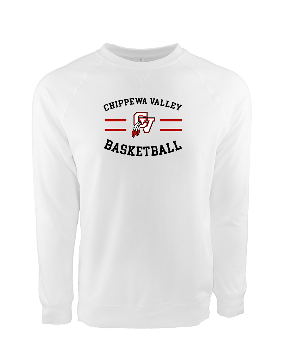 Chippewa Valley HS Boys Basketball Curve - Crewneck Sweatshirt