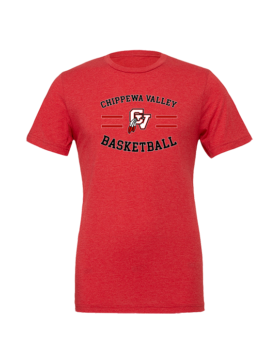 Chippewa Valley HS Boys Basketball Curve - Tri-Blend Shirt