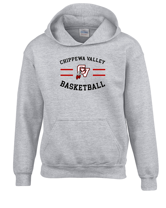 Chippewa Valley HS Boys Basketball Curve - Unisex Hoodie