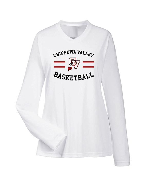 Chippewa Valley HS Boys Basketball Curve - Womens Performance Longsleeve