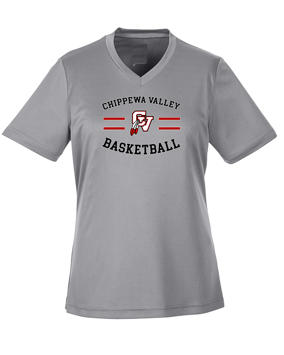 Chippewa Valley HS Boys Basketball Curve - Womens Performance Shirt