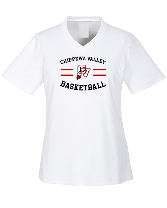 Chippewa Valley HS Boys Basketball Curve - Womens Performance Shirt