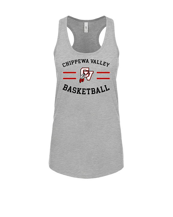 Chippewa Valley HS Boys Basketball Curve - Womens Tank Top