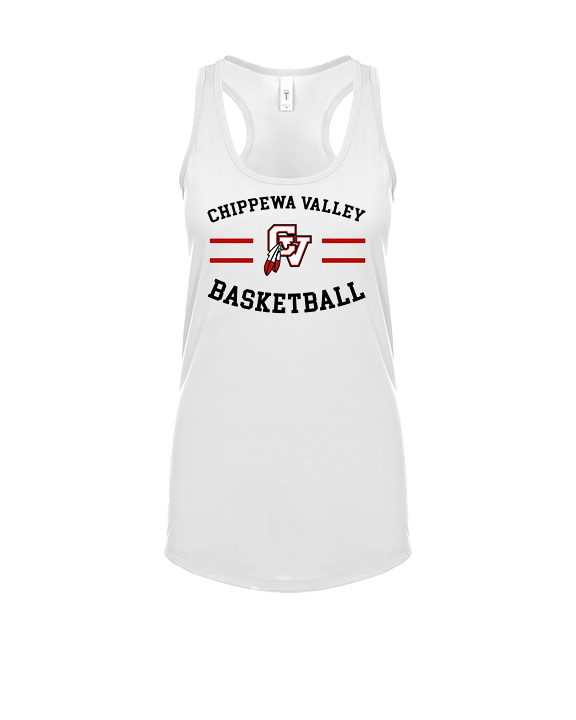 Chippewa Valley HS Boys Basketball Curve - Womens Tank Top