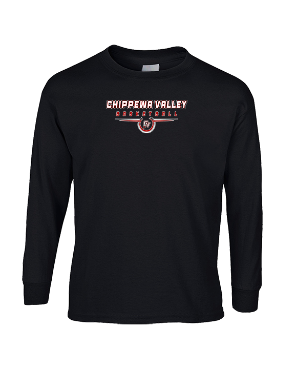 Chippewa Valley HS Boys Basketball Design - Cotton Longsleeve