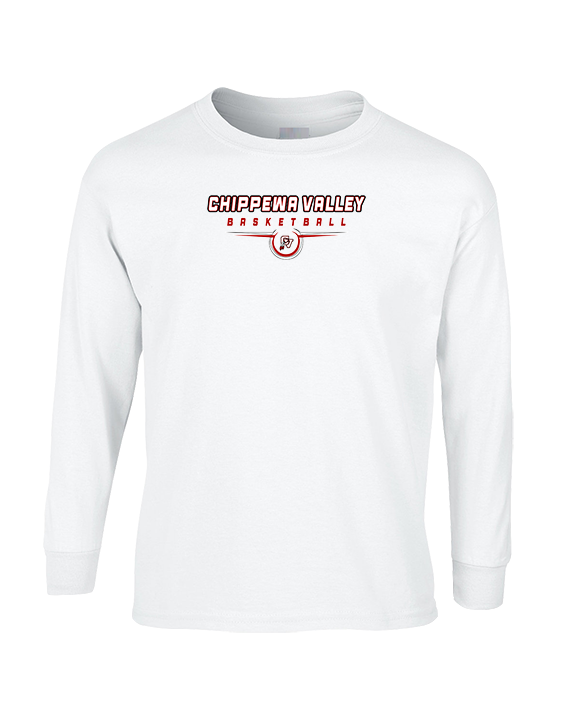 Chippewa Valley HS Boys Basketball Design - Cotton Longsleeve