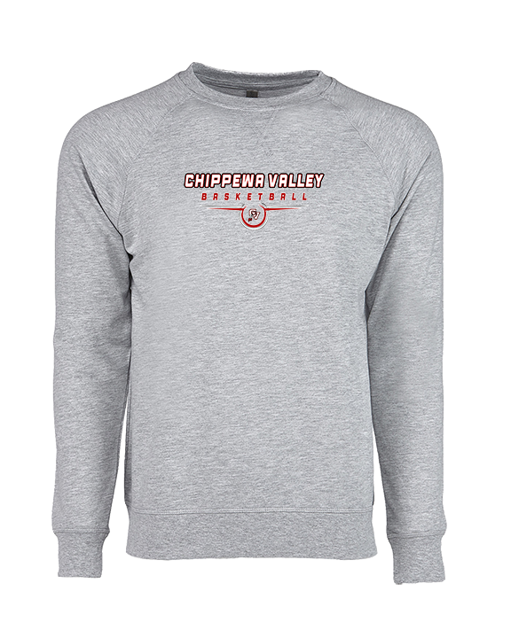 Chippewa Valley HS Boys Basketball Design - Crewneck Sweatshirt
