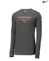Chippewa Valley HS Boys Basketball Design - Mens Nike Longsleeve