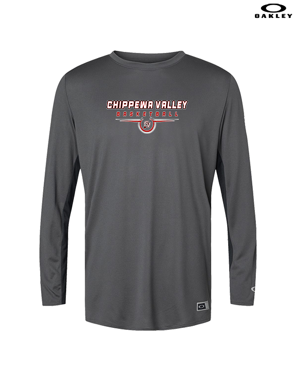 Chippewa Valley HS Boys Basketball Design - Mens Oakley Longsleeve
