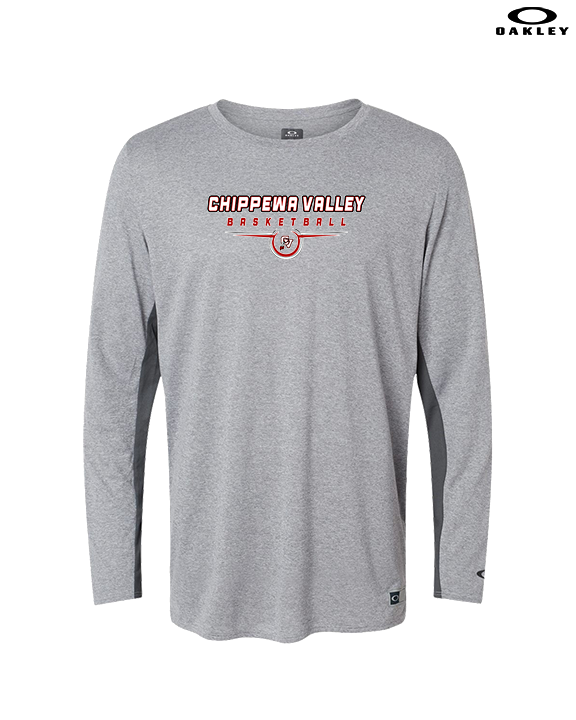Chippewa Valley HS Boys Basketball Design - Mens Oakley Longsleeve