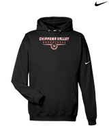 Chippewa Valley HS Boys Basketball Design - Nike Club Fleece Hoodie