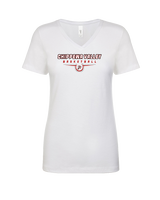 Chippewa Valley HS Boys Basketball Design - Womens Vneck