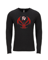 Chippewa Valley HS Boys Basketball Full Ball - Tri-Blend Long Sleeve