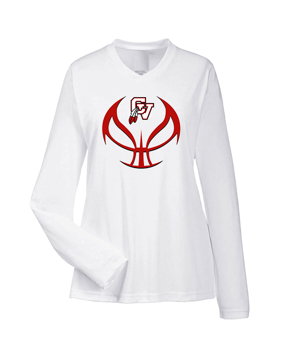 Chippewa Valley HS Boys Basketball Full Ball - Womens Performance Longsleeve