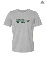 Choctaw HS Flag Football Logo New - Mens Adidas Performance Shirt