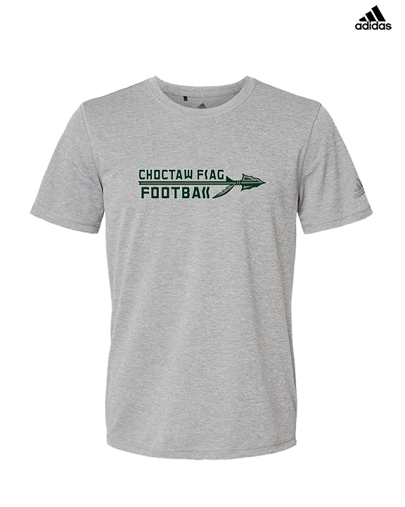 Choctaw HS Flag Football Logo New - Mens Adidas Performance Shirt