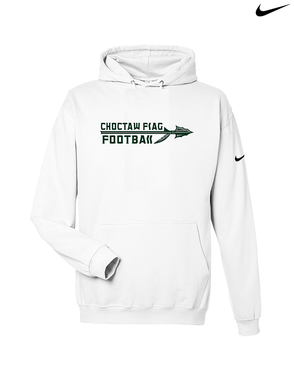 Choctaw HS Flag Football Logo New - Nike Club Fleece Hoodie