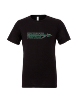Choctaw HS Flag Football Logo New - Tri-Blend Shirt