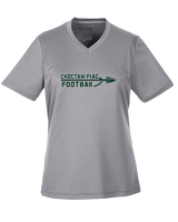 Choctaw HS Flag Football Logo New - Womens Performance Shirt