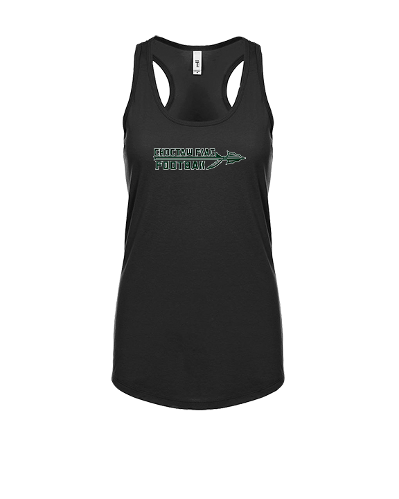 Choctaw HS Flag Football Logo New - Womens Tank Top