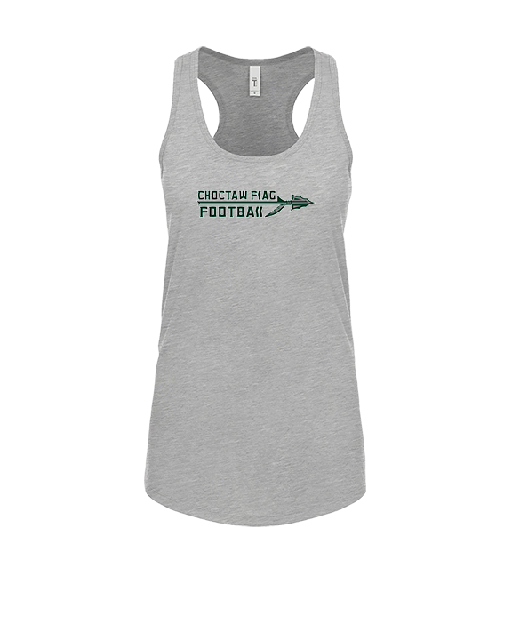 Choctaw HS Flag Football Logo New - Womens Tank Top