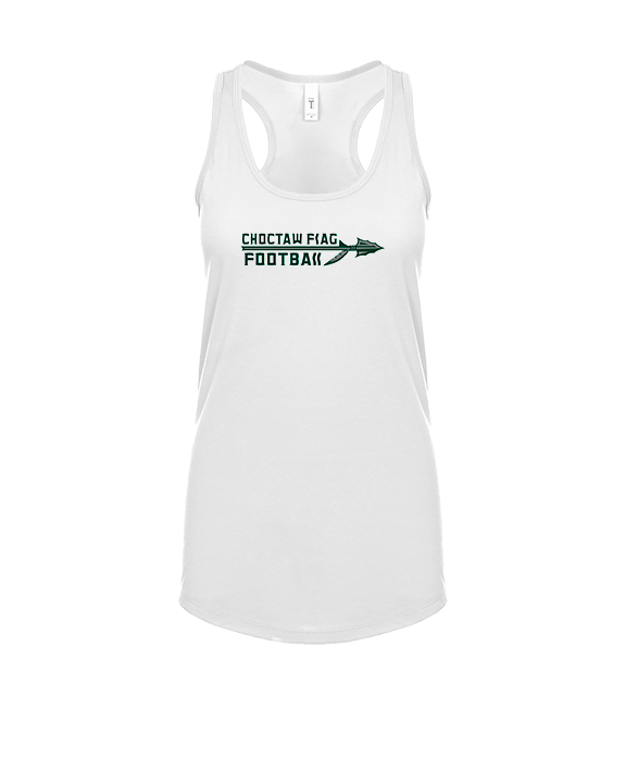 Choctaw HS Flag Football Logo New - Womens Tank Top