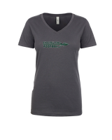 Choctaw HS Flag Football Logo New - Womens V-Neck