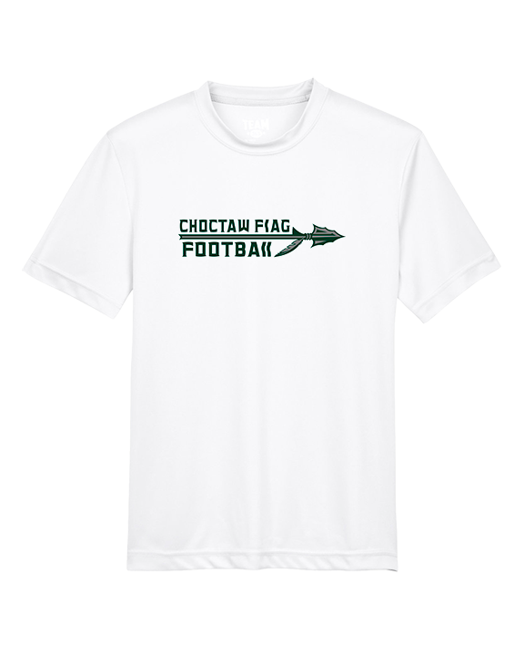 Choctaw HS Flag Football Logo New - Youth Performance Shirt
