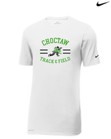 Choctaw HS Track & Field Curve - Mens Nike Cotton Poly Tee